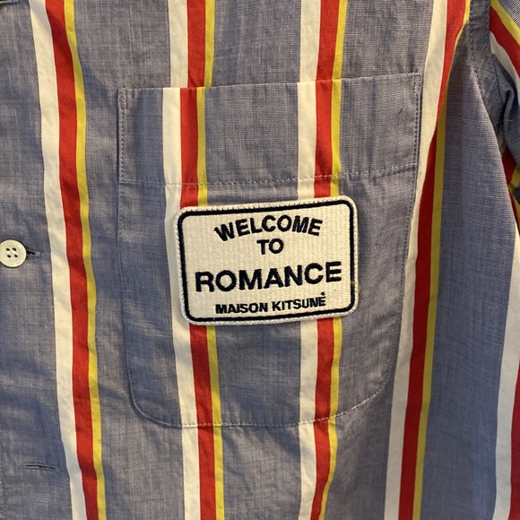 MAISON KITSUNÉ men short sleeve shirt Size 37 - Picture 2 of 5